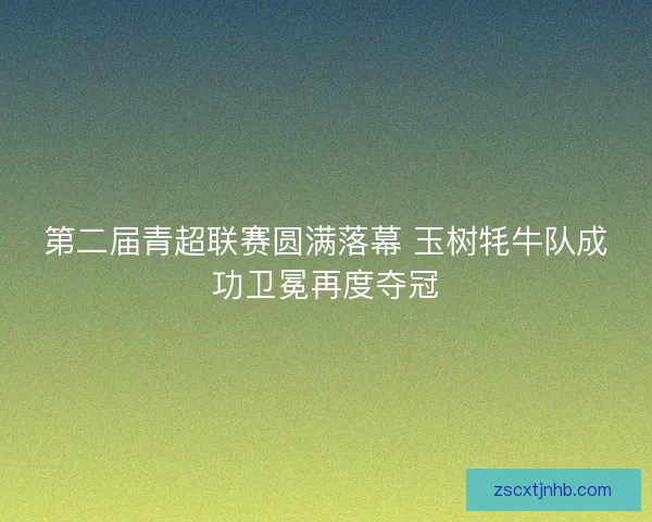 第二届青超联赛圆满落幕 玉树牦牛队成功卫冕再度夺冠